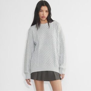 NWOT Aritzia Sunday best Peggy sweater XS Heather Chrome